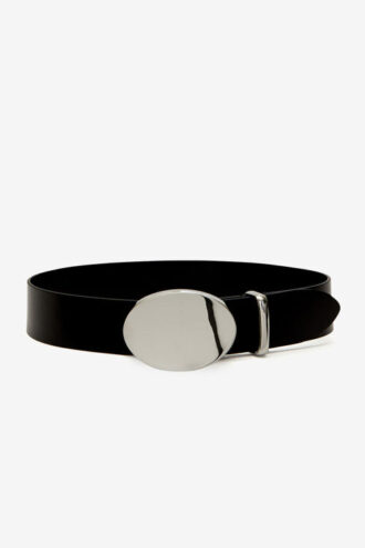 Leonie Wide Belt with Oval Buckle