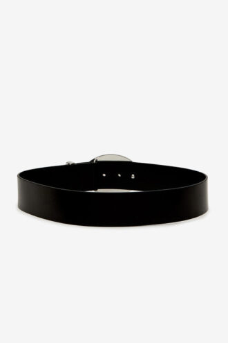 Leonie Wide Belt with Oval Buckle