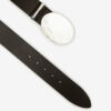 Leonie Wide Belt with Oval Buckle