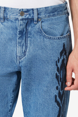 Lewys 5-Pocket Embroidered Denim Jeans