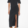 Lexia Plain-Colored Cotton Midi T-Shirt Dress