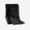 Leyane High-Heeled Leather Cowboy Boots