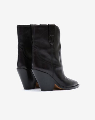 Leyane High-Heeled Leather Cowboy Boots