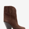 Leyane High-Heeled Suede Calfskin Leather Cowboy Boots