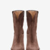 Leyane High-Heeled Suede Calfskin Leather Cowboy Boots