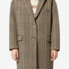 Limizia Prince-Of-Wales Check Virgin Wool Coat