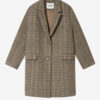 Limizia Prince-Of-Wales Check Virgin Wool Coat