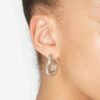 Links “Link” Style Hoop Earrings