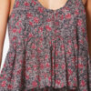 Lirhetta Strappy Printed Organic Cotton Voile Top