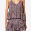 Lirhetta Strappy Printed Organic Cotton Voile Top