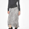 Lisanne Burnout Velvet Midi Skirt