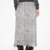 Lisanne Burnout Velvet Midi Skirt