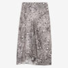 Lisanne Burnout Velvet Midi Skirt