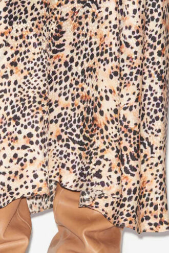 Lisanne Midi Skirt in Printed Silk