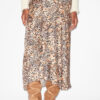 Lisanne Midi Skirt in Printed Silk