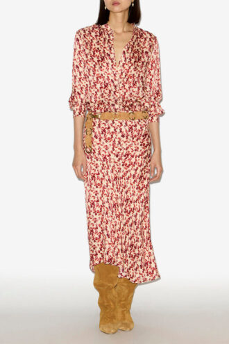 Lisanne Patterned Jacquard Midi Skirt