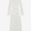 Lisia Long Sheer Lace Dress