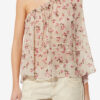 Loeva Asymmetrical Printed Muslin Top