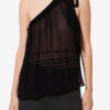 Loeva Asymmetrical Printed Muslin Top