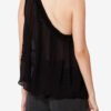 Loeva Asymmetrical Printed Muslin Top