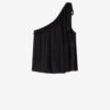 Loeva Asymmetrical Printed Muslin Top