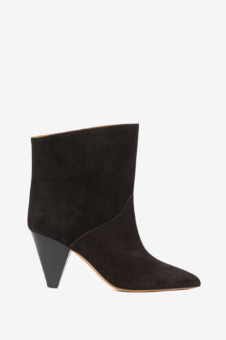 Loline High-Heeled Suede Calfskin Leather Boots