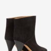 Loline High-Heeled Suede Calfskin Leather Boots