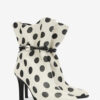 Lolya Polka Dot Leather Ankle Boots