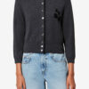 Lona Two-Toned Cotton and Wool Cardigan