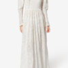 Long Floral Cotton and Silk Dress