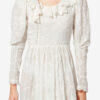 Long Floral Cotton and Silk Dress