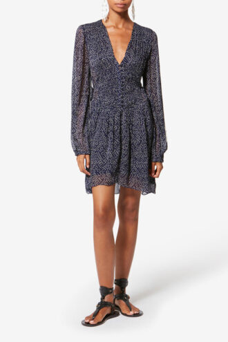 Loriena Short Printed Muslin Dress