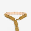 Lota Belt Interlaced with Rings and Suede Leather