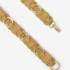 Lota Belt Interlaced with Rings and Suede Leather