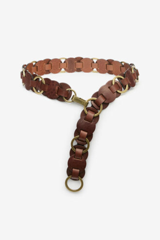 Lota Leather Belt with Rings