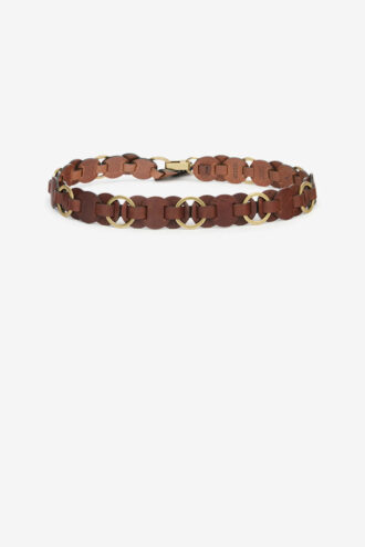 Lota Leather Belt with Rings