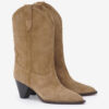 Luliette Suede Leather Ankle Boots