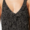 Luxie Long Printed Muslin Dress with Thin Straps