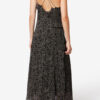Luxie Long Printed Muslin Dress with Thin Straps
