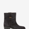 Lylie Camargue Boots in Suede Calfskin Leather