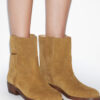 Lylie Camargue Boots in Suede Calfskin Leather