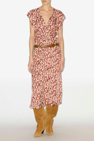 Lyndsay Patterned Jacquard Midi Dress