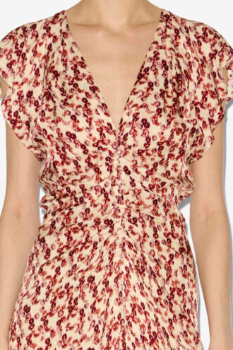 Lyndsay Patterned Jacquard Midi Dress
