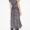 Lyndsay Printed Gathered Midi Dress