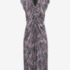 Lyndsay Printed Gathered Midi Dress