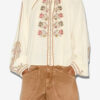 Lynne Embroidered Gauze Blouse