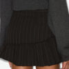 Maddy Virgin Wool Tennis Stripe Mini Skirt