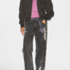 Madilia Zip-Up Jersey Sweatshirt