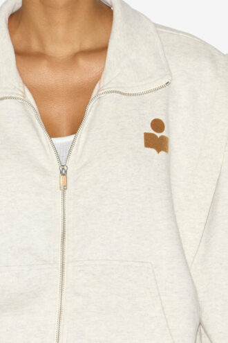 Madilia Zip-Up Jersey Sweatshirt