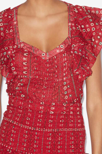 Madrana Printed Cotton Voile Top